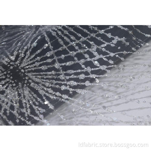 100% Nylon White Foil Mesh Stoff für Braut a2